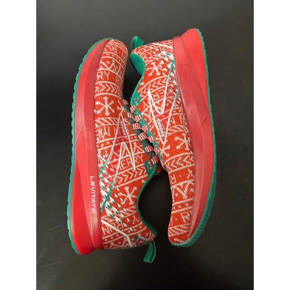 Brooks Levitate 5 “Merry Christmas” Neutral Running Shoes Red Women’s 7 - Picture 8 of 12